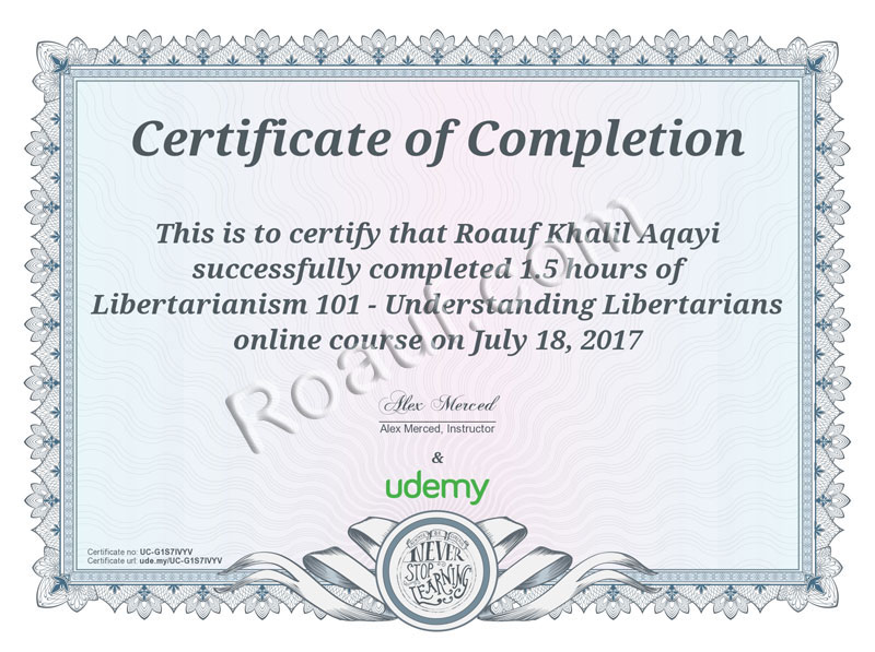 HUMAN RIGHTS Certificate